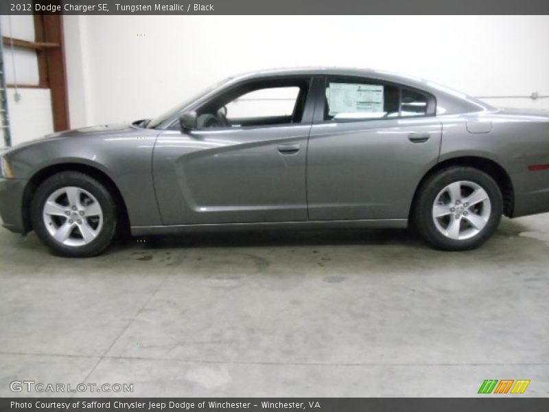 Tungsten Metallic / Black 2012 Dodge Charger SE