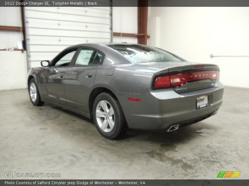 Tungsten Metallic / Black 2012 Dodge Charger SE