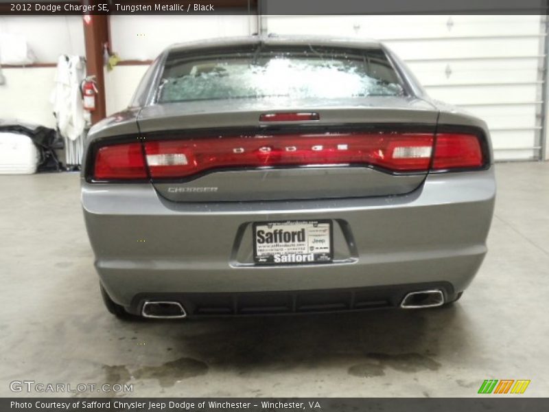 Tungsten Metallic / Black 2012 Dodge Charger SE