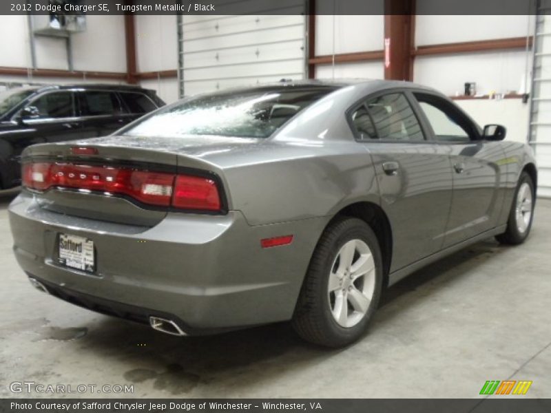 Tungsten Metallic / Black 2012 Dodge Charger SE