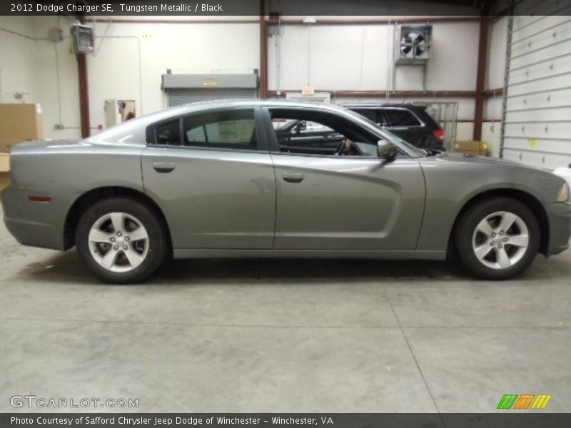Tungsten Metallic / Black 2012 Dodge Charger SE