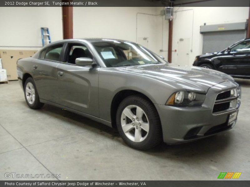 Tungsten Metallic / Black 2012 Dodge Charger SE