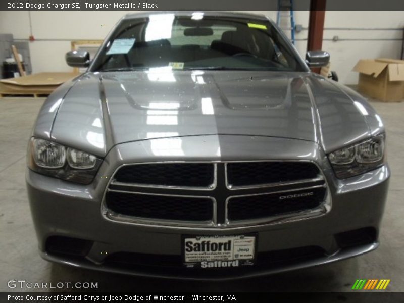 Tungsten Metallic / Black 2012 Dodge Charger SE