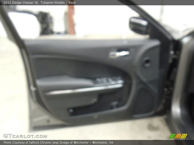 Tungsten Metallic / Black 2012 Dodge Charger SE