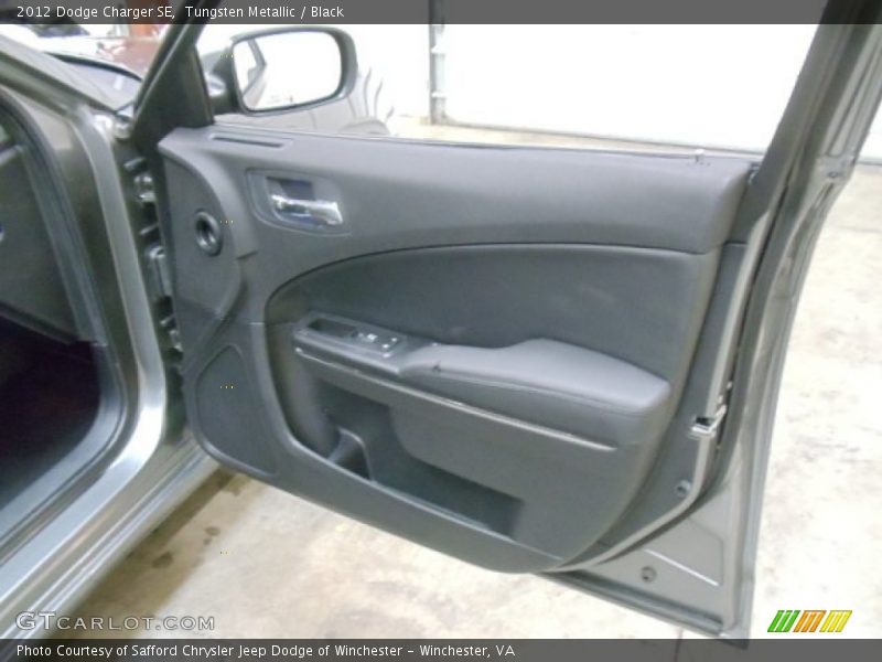 Tungsten Metallic / Black 2012 Dodge Charger SE