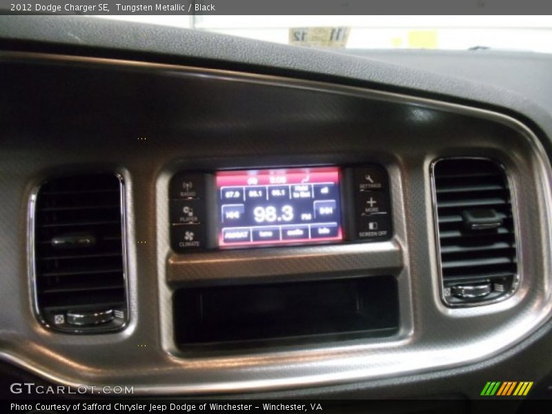 Tungsten Metallic / Black 2012 Dodge Charger SE