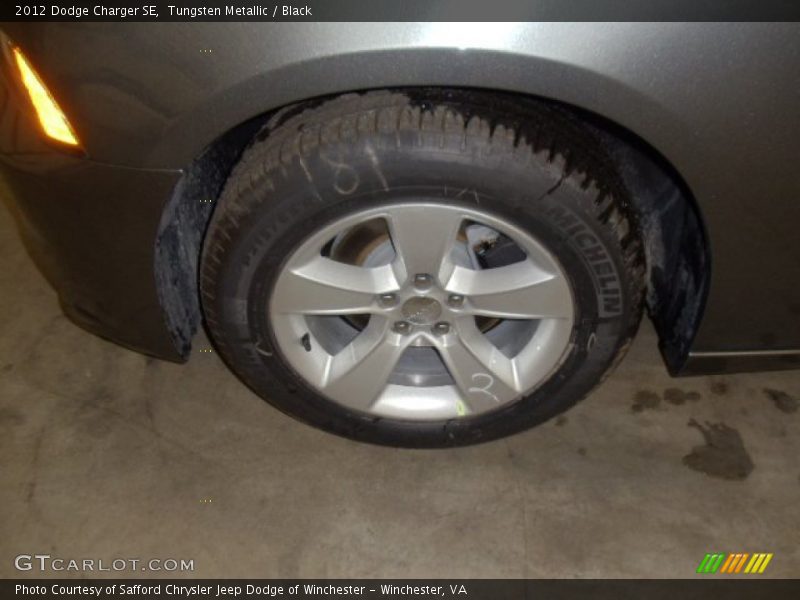 Tungsten Metallic / Black 2012 Dodge Charger SE