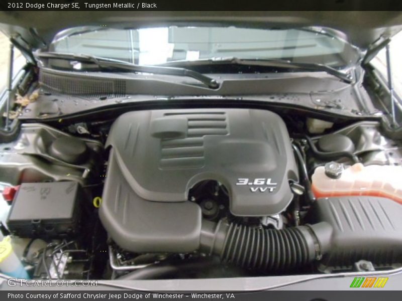 Tungsten Metallic / Black 2012 Dodge Charger SE