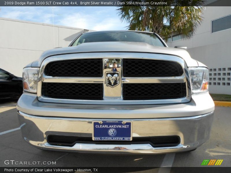 Bright Silver Metallic / Dark Slate/Medium Graystone 2009 Dodge Ram 1500 SLT Crew Cab 4x4