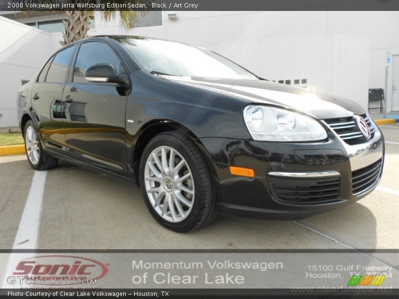 Black / Art Grey 2008 Volkswagen Jetta Wolfsburg Edition Sedan