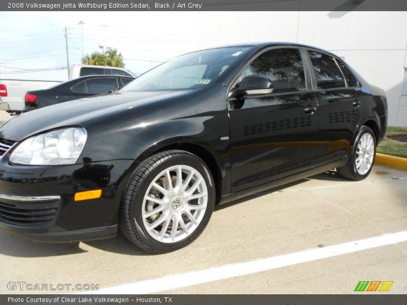 Black / Art Grey 2008 Volkswagen Jetta Wolfsburg Edition Sedan