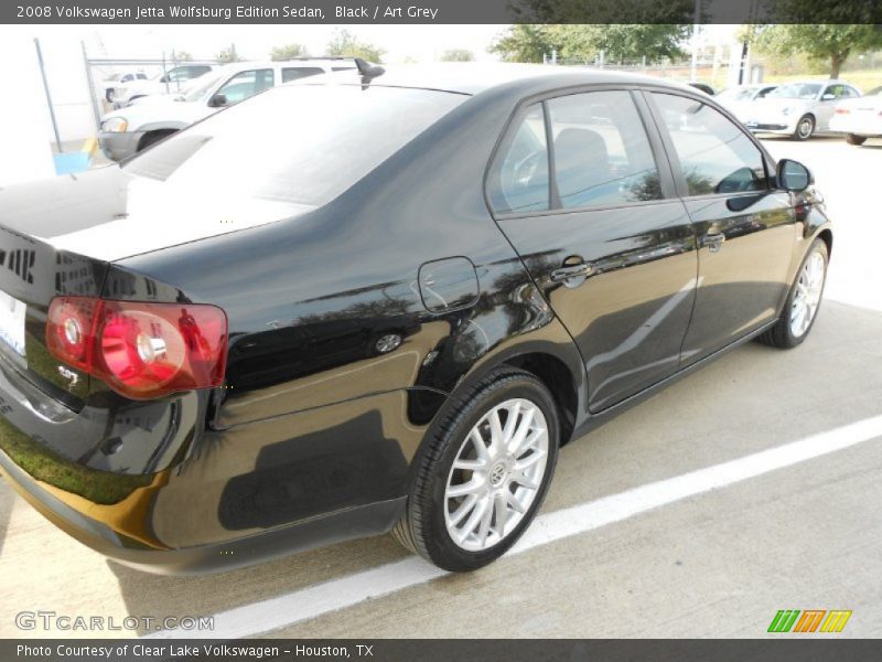 Black / Art Grey 2008 Volkswagen Jetta Wolfsburg Edition Sedan