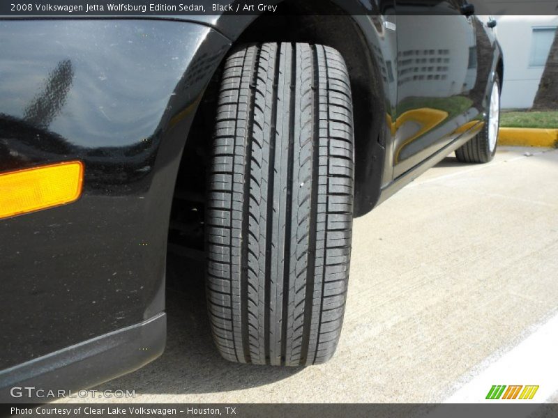 Black / Art Grey 2008 Volkswagen Jetta Wolfsburg Edition Sedan