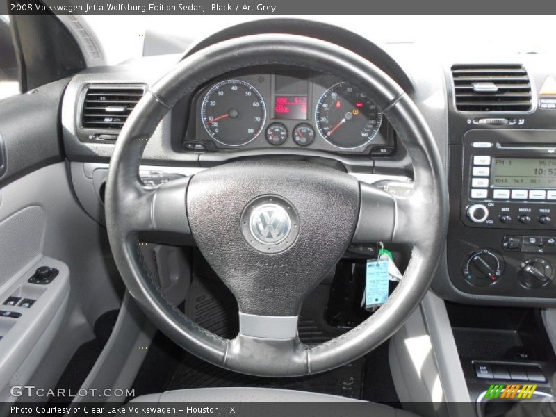 Black / Art Grey 2008 Volkswagen Jetta Wolfsburg Edition Sedan