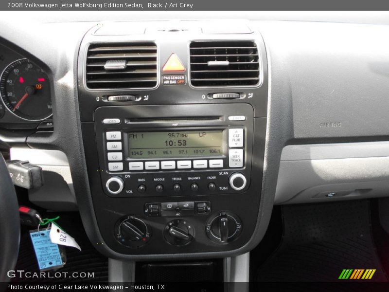 Black / Art Grey 2008 Volkswagen Jetta Wolfsburg Edition Sedan