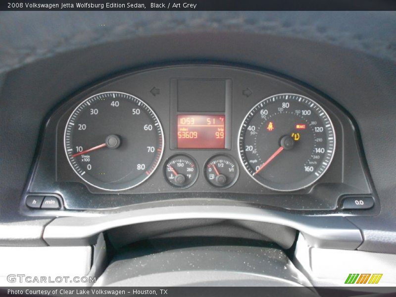 Black / Art Grey 2008 Volkswagen Jetta Wolfsburg Edition Sedan