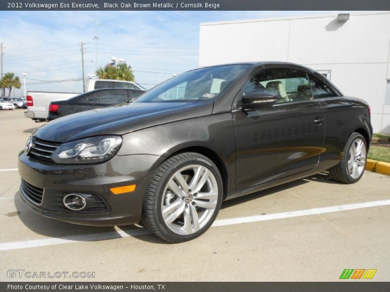 Black Oak Brown Metallic / Cornsilk Beige 2012 Volkswagen Eos Executive