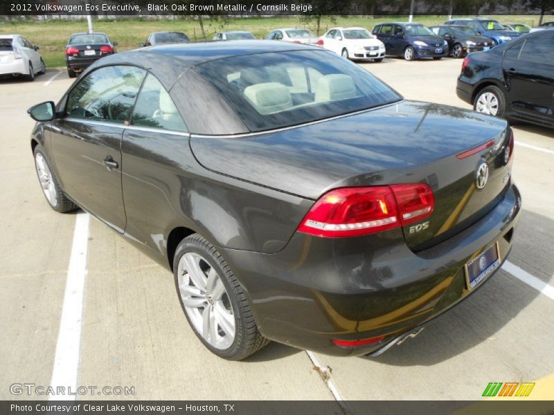 Black Oak Brown Metallic / Cornsilk Beige 2012 Volkswagen Eos Executive