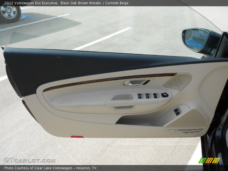 Black Oak Brown Metallic / Cornsilk Beige 2012 Volkswagen Eos Executive