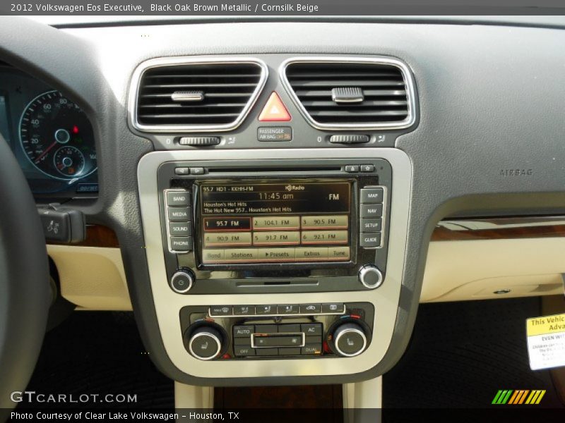Black Oak Brown Metallic / Cornsilk Beige 2012 Volkswagen Eos Executive