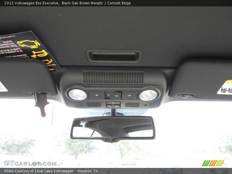 Black Oak Brown Metallic / Cornsilk Beige 2012 Volkswagen Eos Executive