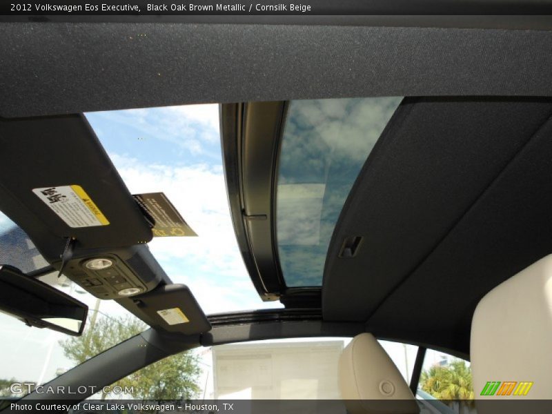Black Oak Brown Metallic / Cornsilk Beige 2012 Volkswagen Eos Executive