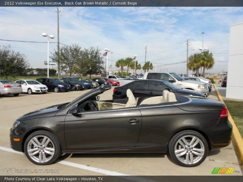 Black Oak Brown Metallic / Cornsilk Beige 2012 Volkswagen Eos Executive