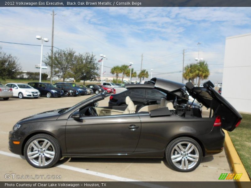 Black Oak Brown Metallic / Cornsilk Beige 2012 Volkswagen Eos Executive