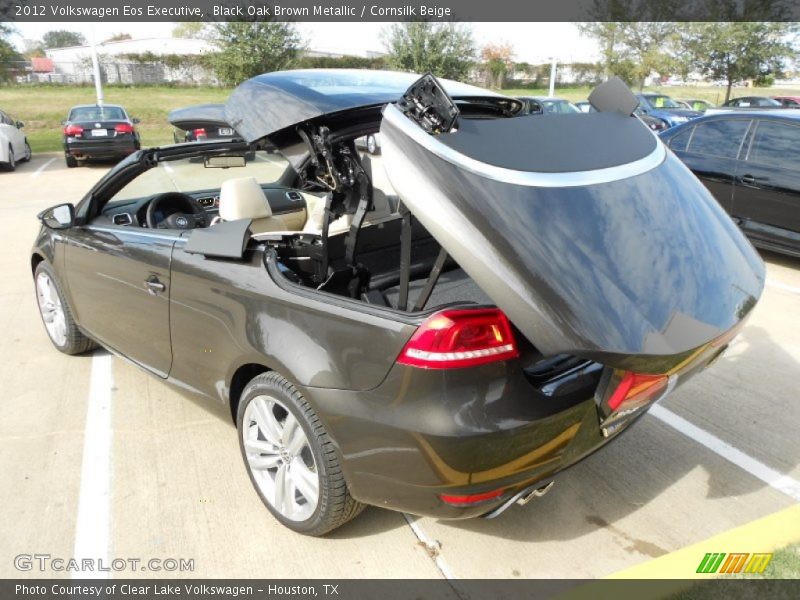 Black Oak Brown Metallic / Cornsilk Beige 2012 Volkswagen Eos Executive