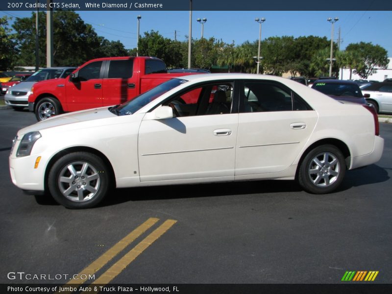 White Diamond / Cashmere 2007 Cadillac CTS Sedan