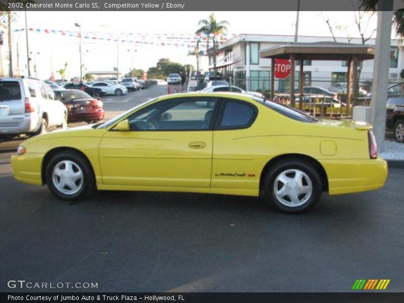Competition Yellow / Ebony 2002 Chevrolet Monte Carlo SS
