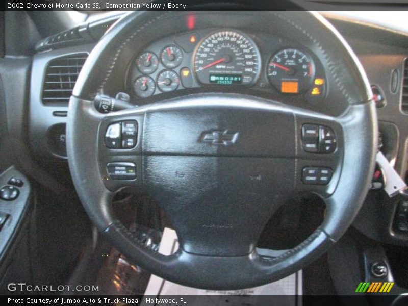 Competition Yellow / Ebony 2002 Chevrolet Monte Carlo SS
