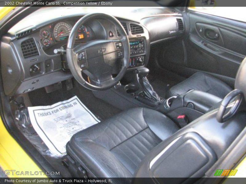 Competition Yellow / Ebony 2002 Chevrolet Monte Carlo SS
