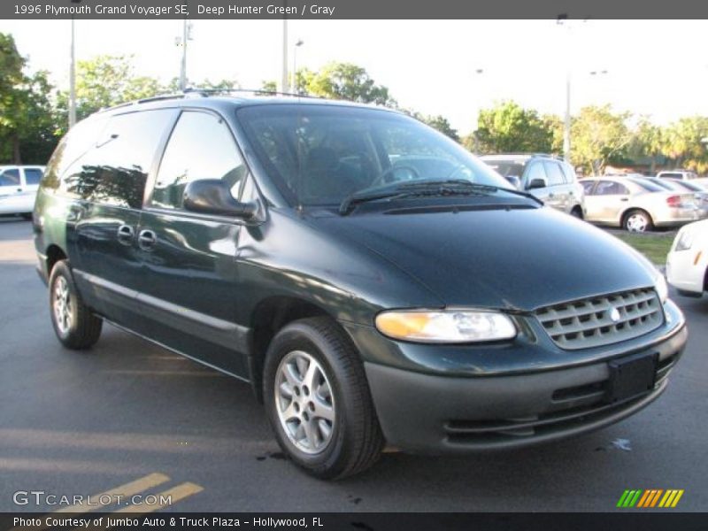Deep Hunter Green / Gray 1996 Plymouth Grand Voyager SE