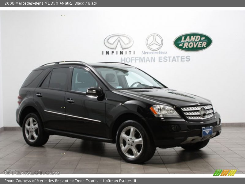 Black / Black 2008 Mercedes-Benz ML 350 4Matic