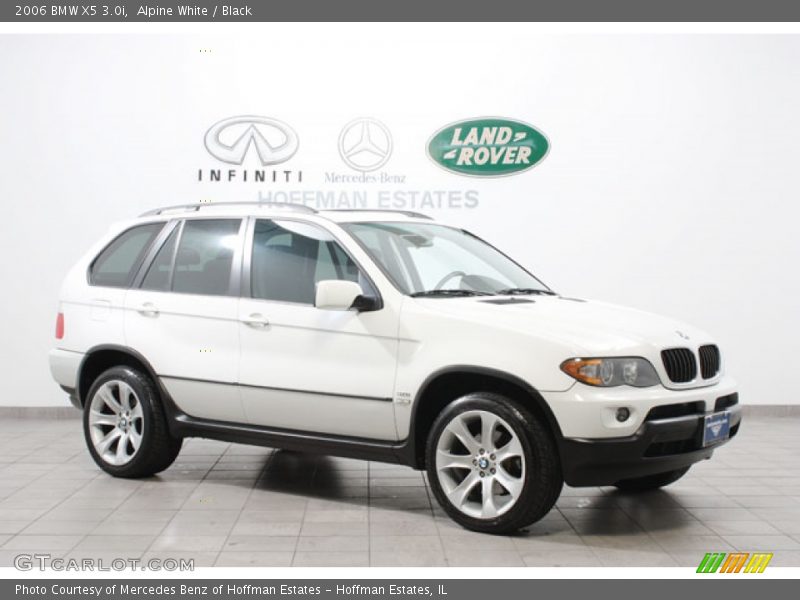 Alpine White / Black 2006 BMW X5 3.0i
