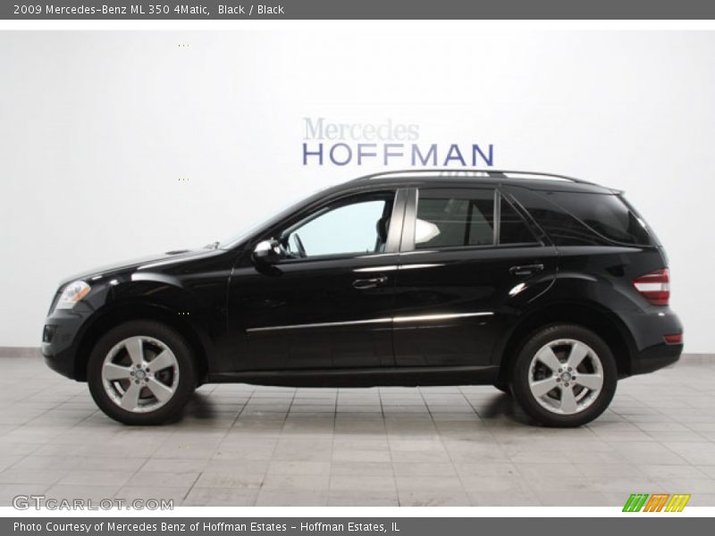 Black / Black 2009 Mercedes-Benz ML 350 4Matic