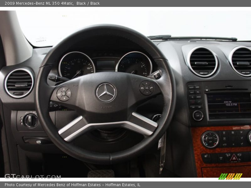 Black / Black 2009 Mercedes-Benz ML 350 4Matic