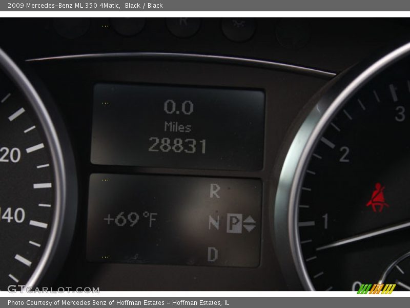 Black / Black 2009 Mercedes-Benz ML 350 4Matic