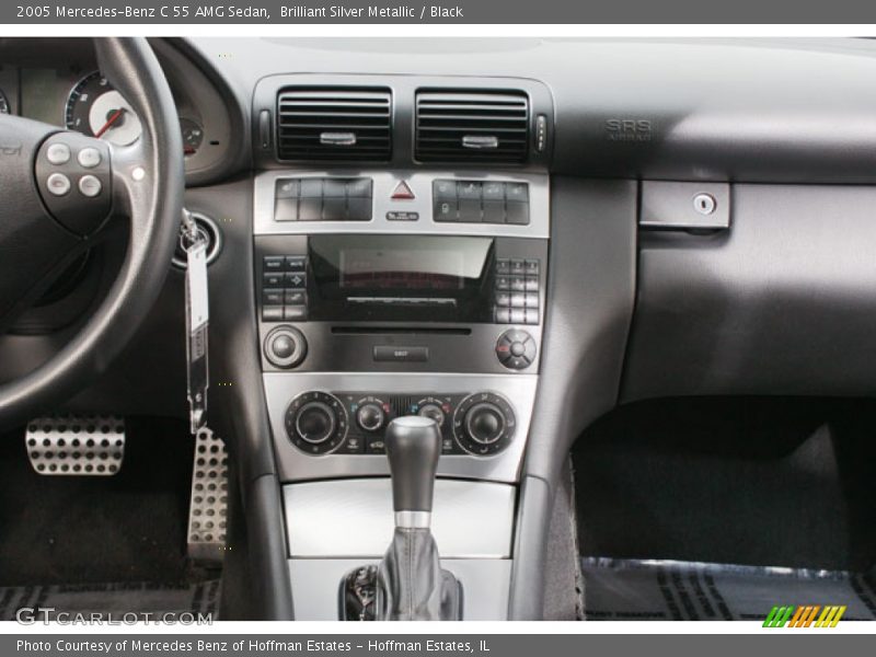 Brilliant Silver Metallic / Black 2005 Mercedes-Benz C 55 AMG Sedan
