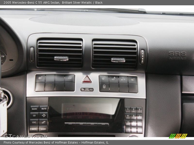 Brilliant Silver Metallic / Black 2005 Mercedes-Benz C 55 AMG Sedan