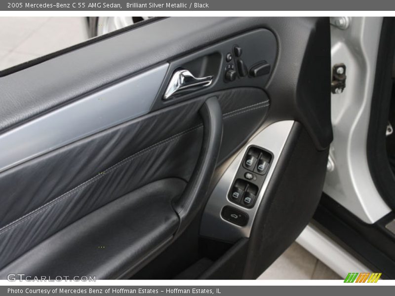 Brilliant Silver Metallic / Black 2005 Mercedes-Benz C 55 AMG Sedan