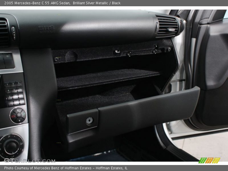 Brilliant Silver Metallic / Black 2005 Mercedes-Benz C 55 AMG Sedan
