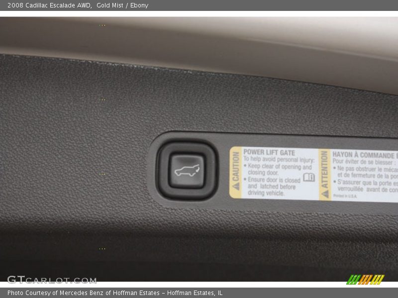 Gold Mist / Ebony 2008 Cadillac Escalade AWD