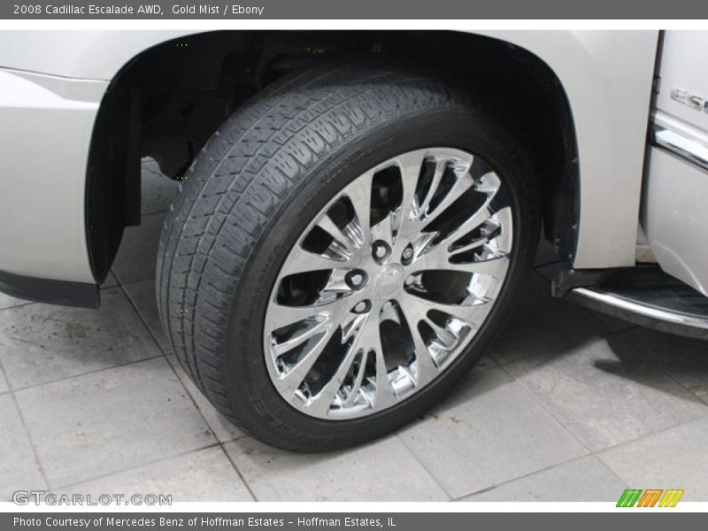 Gold Mist / Ebony 2008 Cadillac Escalade AWD