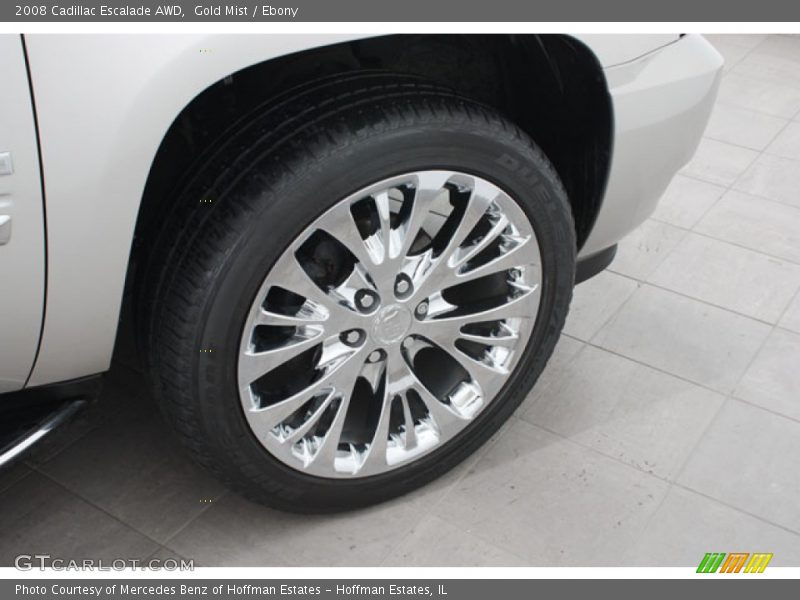 Gold Mist / Ebony 2008 Cadillac Escalade AWD