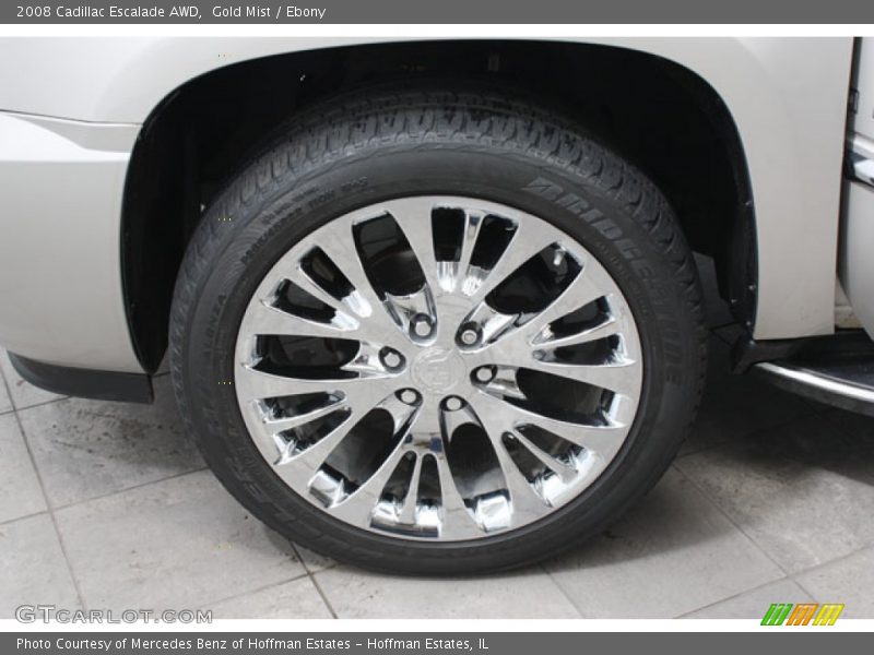 Gold Mist / Ebony 2008 Cadillac Escalade AWD