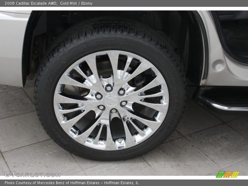 Gold Mist / Ebony 2008 Cadillac Escalade AWD