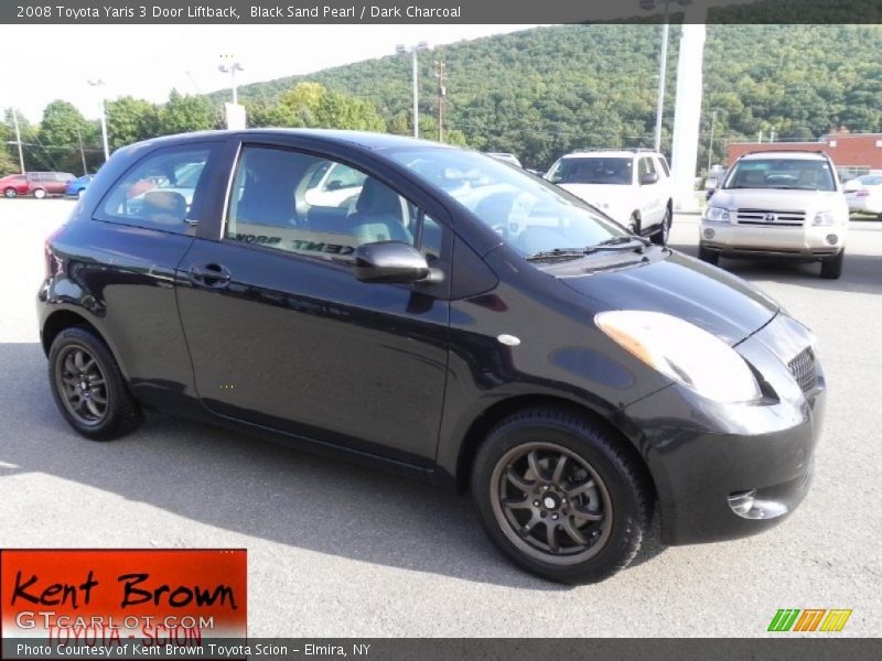  2008 Yaris 3 Door Liftback Black Sand Pearl