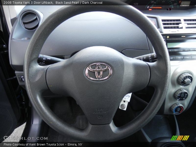 Black Sand Pearl / Dark Charcoal 2008 Toyota Yaris 3 Door Liftback